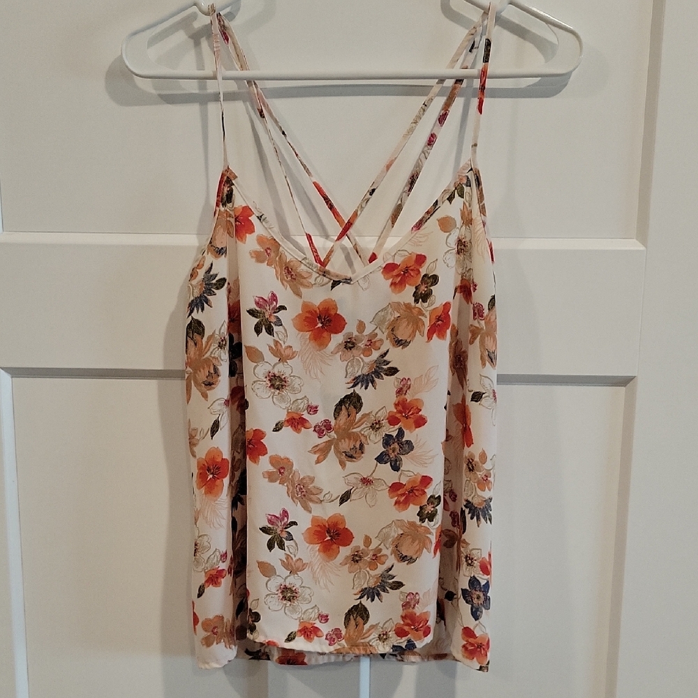 Hollister Cream Floral Camisole